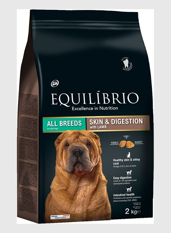 Equilibrio Adult Dogs Skin & Digestion Lamb