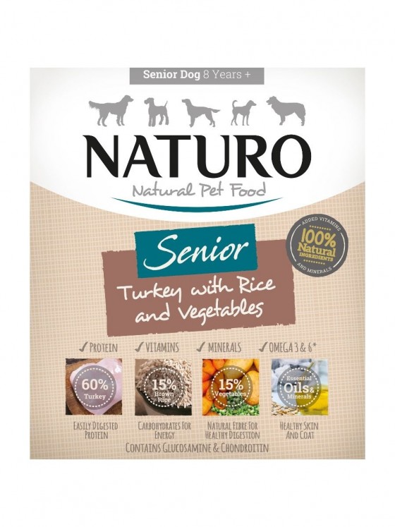Naturo Dog Tray Senior Turkey & Rice With Veg
