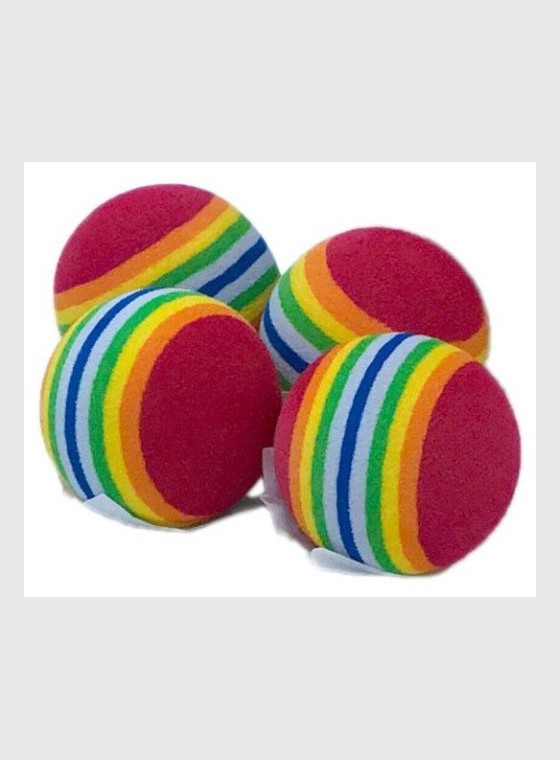 Pawise Cat toy Ball Rainbow Foam