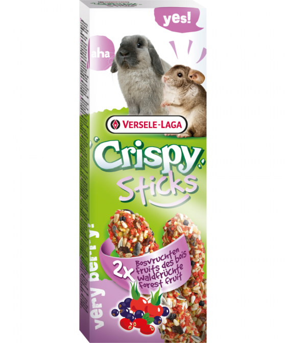 Versele-Laga Crispy Sticks Rabbits/Chinchillas With Forest Fruits 2x55gr