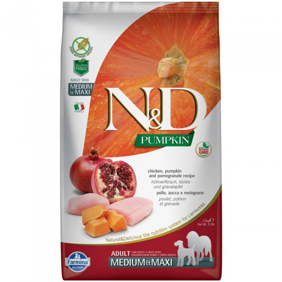 N&D Pumpkin Dog Chicken Adult Medium/Maxi