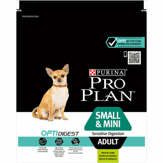 Pro Plan Dog Adult Small & Mini Sensitive Digestion Optidigest Αρνί