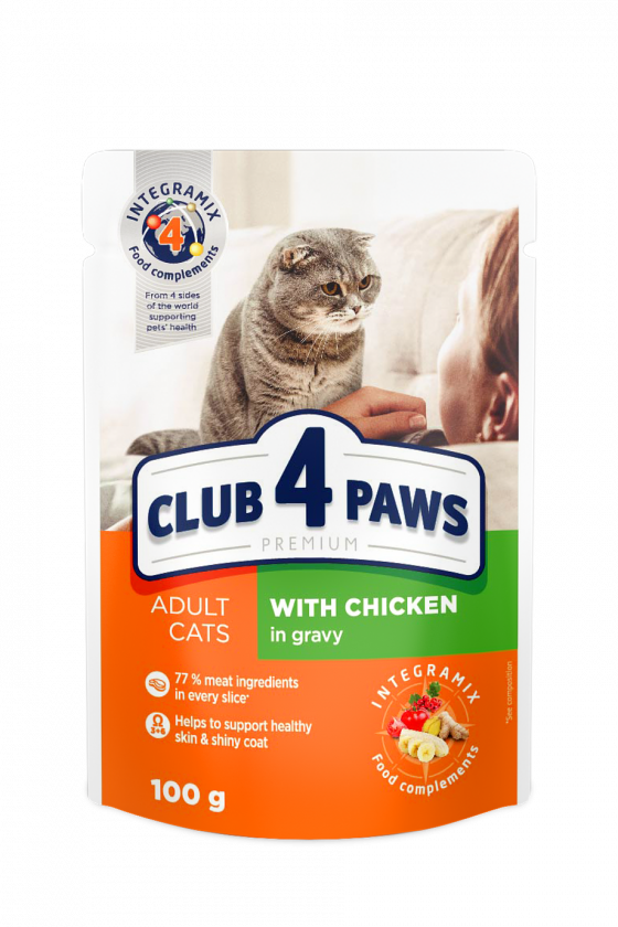 Club 4 Paws Chicken In Gravy 100gr