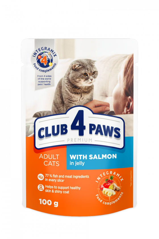 Club 4 Paws Salmon In Jelly 100gr
