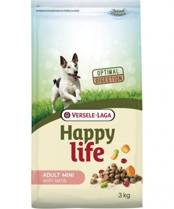 Happy Life Adult Dog Mini Αρνί 3kg