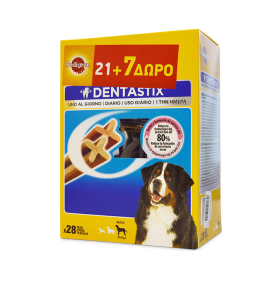 Pedigree Dentastix Multipack Maxi 21+7pcs Δώρο