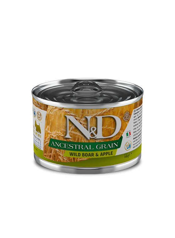 N&D Ancestral Grain Dog Wet Boar & Apple 140gr