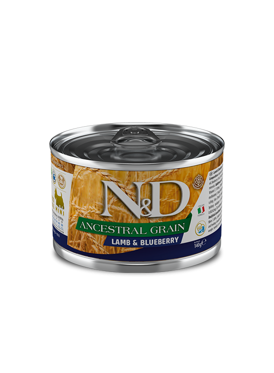 N&D Ancestral Grain Dog Wet Lamb & Blueberry 140gr