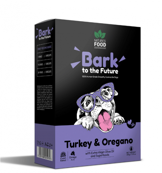 Nature's Food ''Bark To The Future'' Turkey & Oregano 200gr