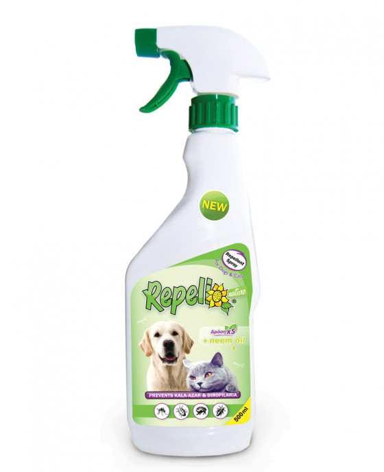 Repello Antiparasitic Spray With Neem Oil For Dog & Cat 500ml