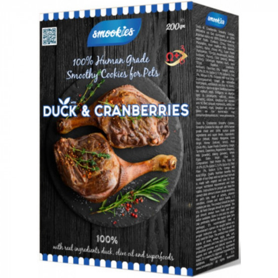 Smookies Biscuits Duck & Cranberries 200gr