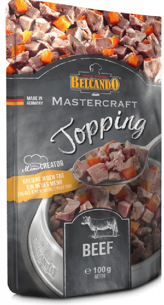 Belcando Φακελάκι Σκύλου Topping Βοδινό & Καρότα 100gr