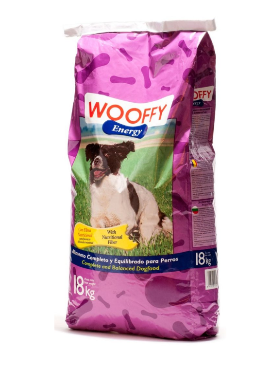 Wooffy Dog Dry Food Energy 18kg