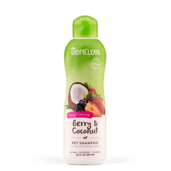 Tropiclean Shampoo Deep Cleaning With Berry & Coconut 592ml
