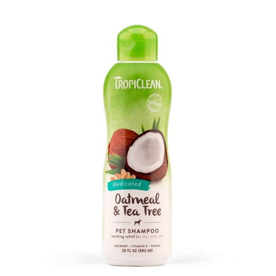Tropiclean Shampoo Medicated With Oatmeal & Tea Tree 592ml