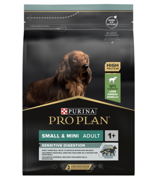 Pro Plan Dog Adult Small & Mini Sensitive Digestion Optidigest Αρνί