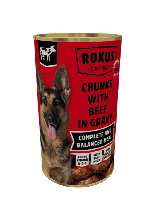Rokus Dog Κονσέρβα Μοσχάρι 1.250kg
