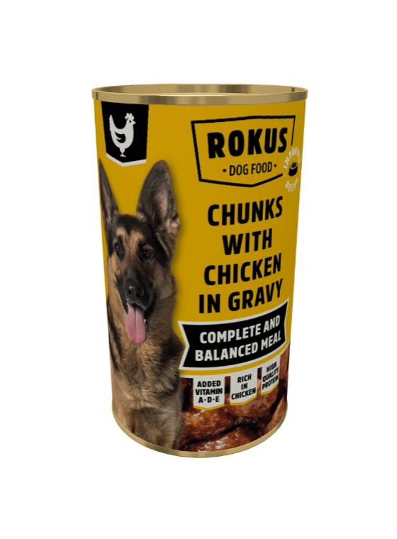 Rokus Dog Κονσέρβα Κοτόπουλο 1.250kg