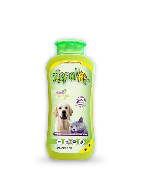 Repello Antiparasitic Sampoo With Neem Oil For Dog & Cat 500ml