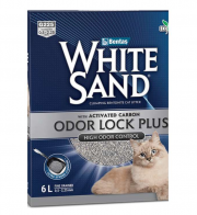White Sand Clumping Carbon Odor Lock 6lt Δώρο