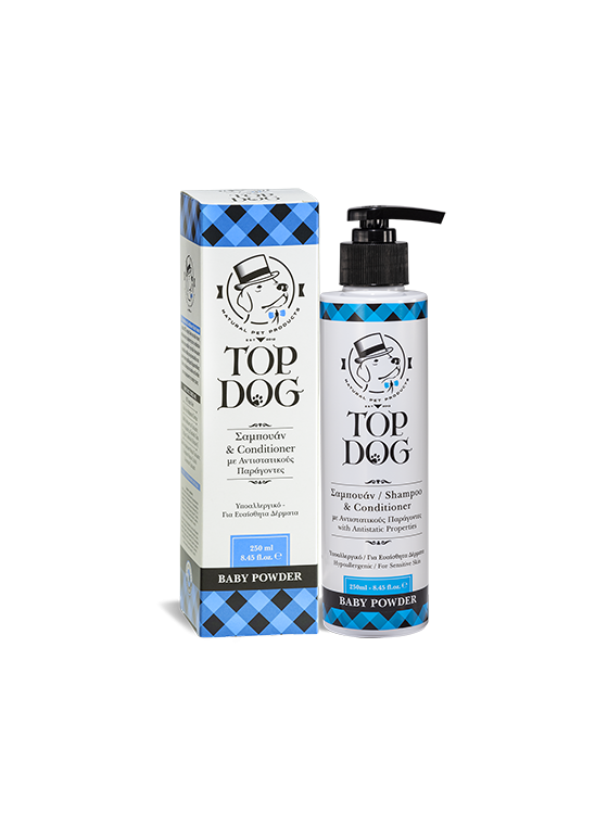 Top Dog Shampoo 2 σε 1 Baby Powder