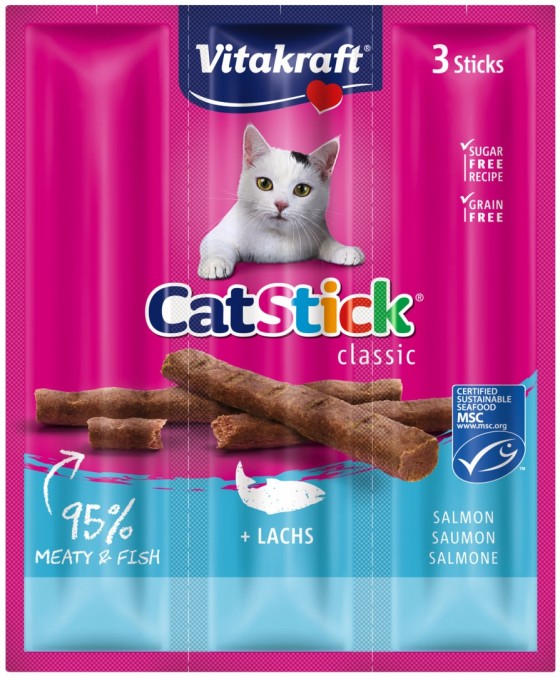 Vitakraft Cat Sticks Mini Salmon 3x18gr