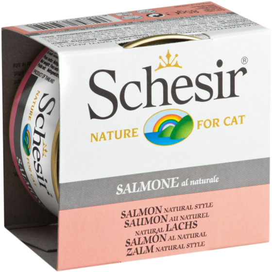 Schesir Cat Natural Σολομός Σε Νερό 85gr