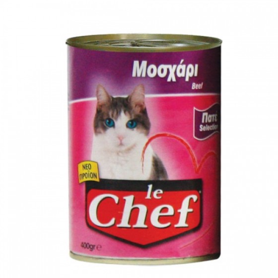 Le Chef Κονσέρβα Γάτας Πατέ Μοσχάρι 400gr