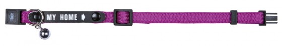 Trixie Cat Collar with Address Tag Perple