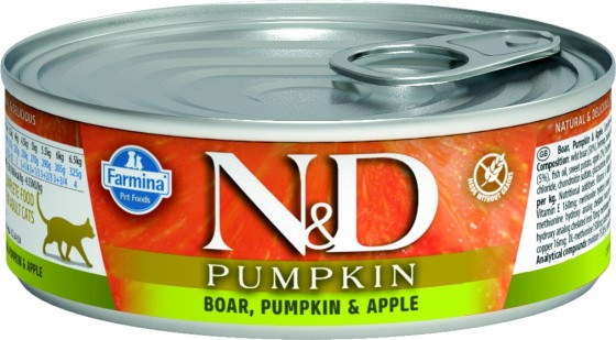 N&D Pumpkin Cat Wet Boar & Apple 80gr