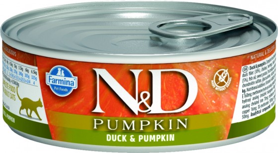 N&D Pumpkin Cat Wet Duck 80gr